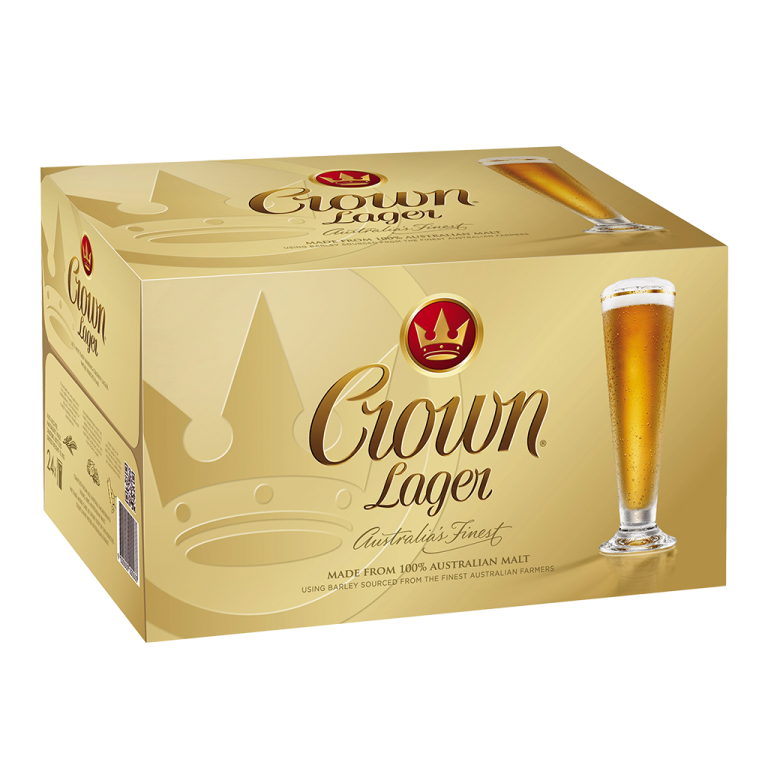 CARLTON CROWN LAGER BTL 375ML
