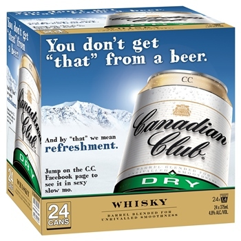 CANADIAN CLUB & DRY CUBE CANS 375MLX24