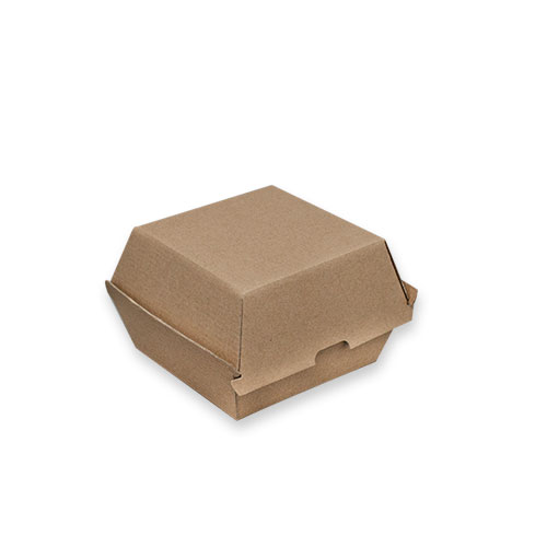PAPER KRAFT BOARD BURGER BOX 105 X 105 X 85cm Pack of 50