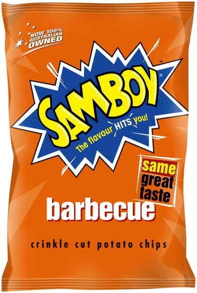 SAMBOY CHIPS BBQ BLAST 45G X 18