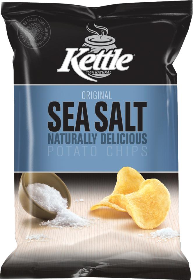 KETTLE NAT SEA SALT 45GM X 18