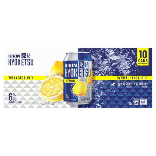 KIRIN HYOKETSU SODA LEMON VODKA 330ML-Pack of 30