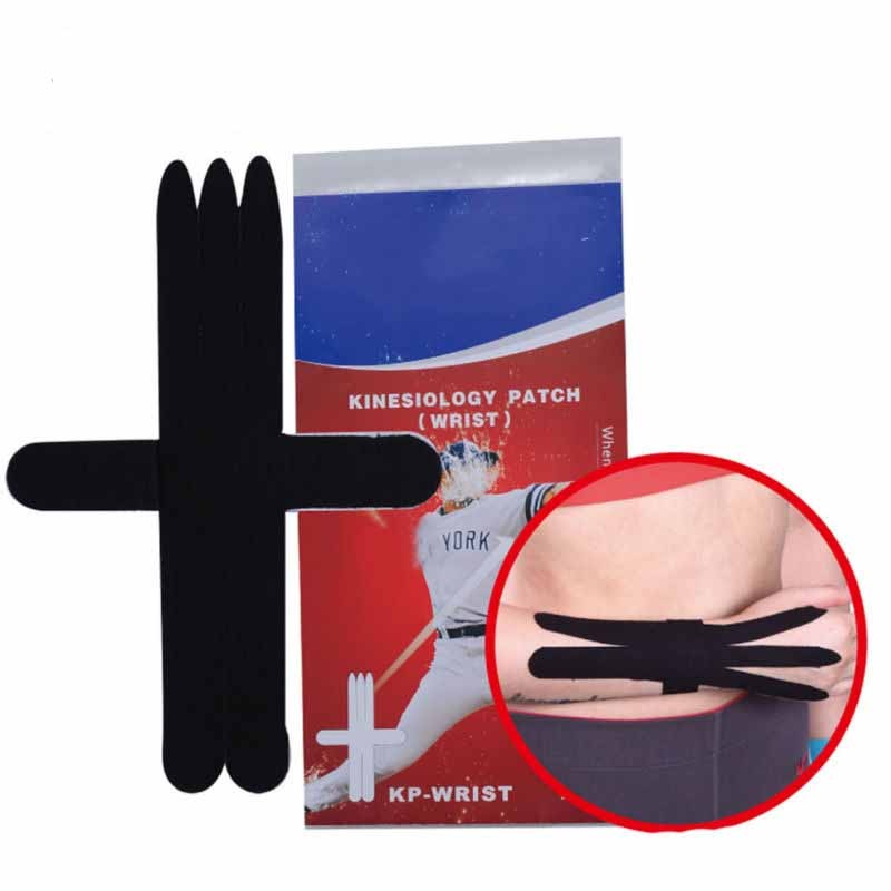 MUSCLE TAPE  – PRE CUT PATCHES -BLUE-WRIST (SINGLE PACK)