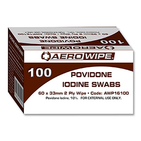 POVIDONE IODINE SWABS PACK 100